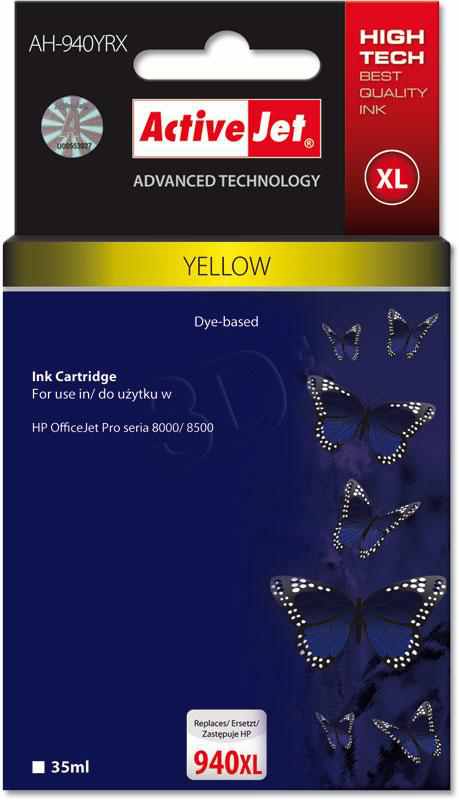 Cartucho Comp Activejet Hp N940xl C4909ae Yellow